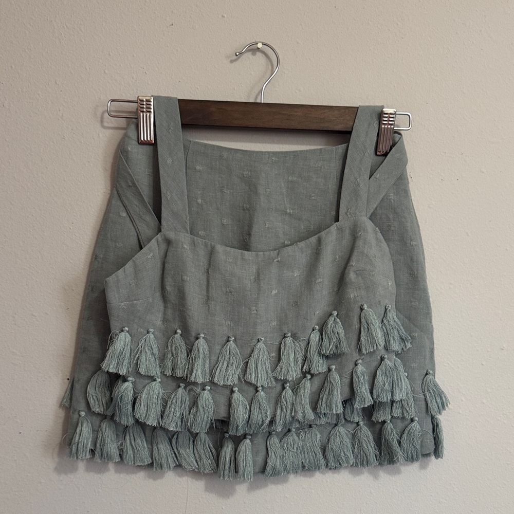 Tularosa Tassel Mini Skirt set